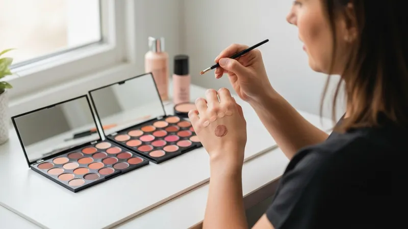 Produits de maquillage : choisir la bonne teinte
